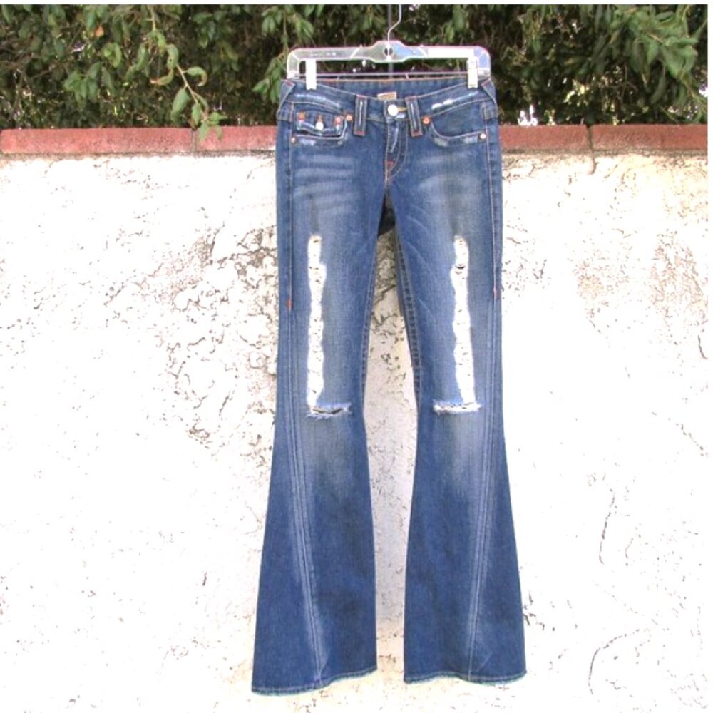 True Religion JOEY medim wash twist-seam jeans 26
